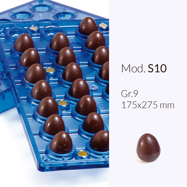 Injection Polycarbonate Magnetic 3D Truffle Mold - Egg Praline (9g) -  Tomric Systems, Inc.